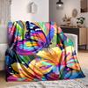 1pc Butterfly Print Blanket Warm, Cozy, And Soft, Suitable for Sofas, Beds, Cars, And Office Use.Perfect for Camping And Travel, Making It a Great Gif