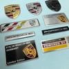 3D Aluminiowa Naklejka z Emblematem Samochodowym Dekoracja Nadwozia Bagażnika Naklejka Akcesoria Tuningowe Do Porsche Macan Panamera Cayenne Cayman 911