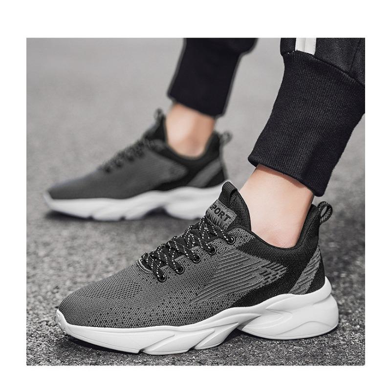 Men's Shoes, Outdoor Sports Shoes, Thick Soled, Height Increasing Casual Shoes, Men's Breathable Mesh Shoes