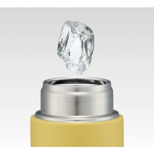 Skater Mug Bottle Dull Yellow 350ml Ultra Light Stainless Steel Water Bottle STYL4-A