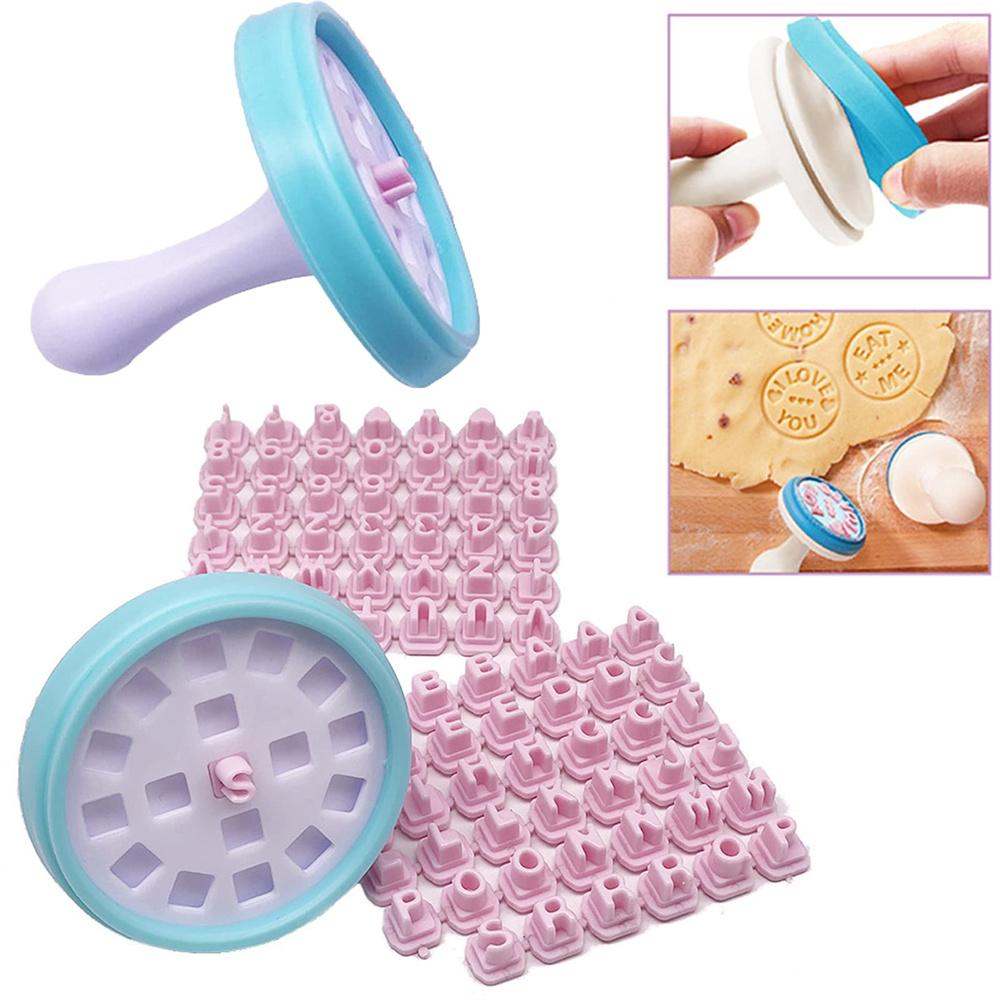 1 conjunto de molde de letras e números para biscoitos, relevo, molde para carimbo de fondant, faça você mesmo, cortador de biscoitos de natal, ferramenta de cozimento