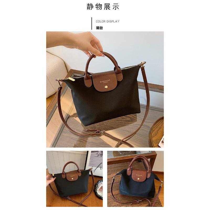 Premium daily commute nylon cloth dumpling bag women's messenger bag light travel commuter handbag