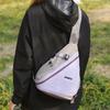 Bolso Ligero para el Pecho Bolso de Hombro de Color Contrastante Bolso Cruzado para Deportes al Aire Libre Montar