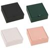 PU Jewelry Storage Box, with Multi-Layer Compartments Travel Jewelry Organizer, Lightweight Compact Case for Rings Earrings Bracelets