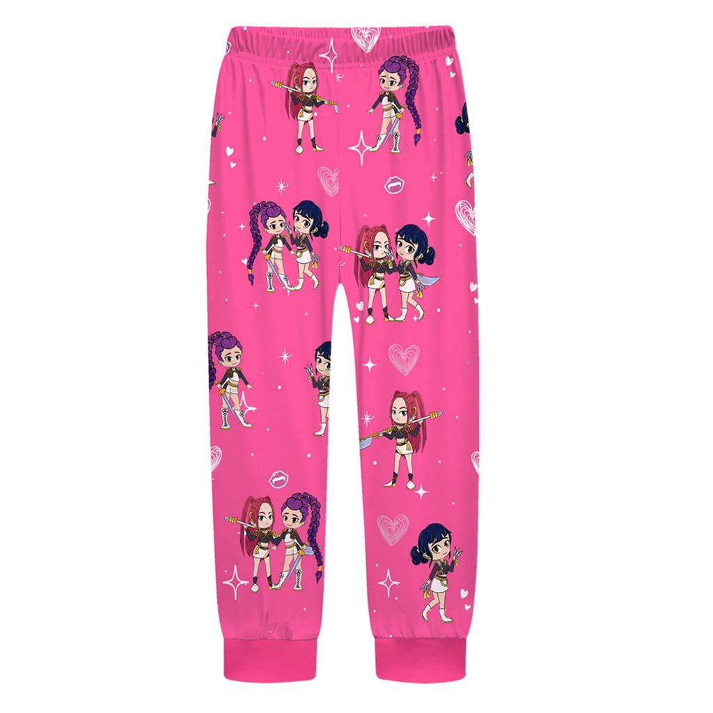 Children's Witch  Girls Printed Suit Long Sleeve Pants Suit