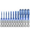 A96I-Hex Shank Screw Thread Metric Tap Drill Bits Screw Machine HSS Compound Drill Hand Tools For Metal Steel Wood Plastic