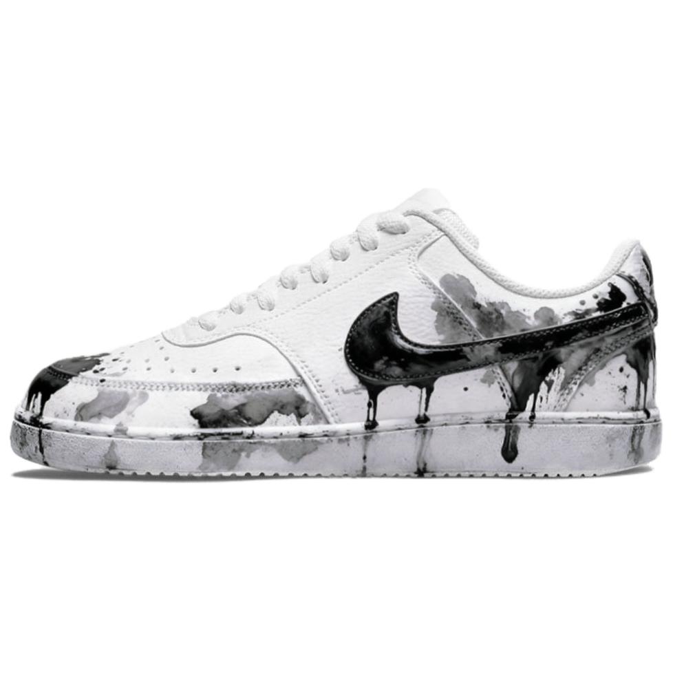 

Nike Court Vision 1 Seahorse Seal Leather Abrasion Resistant Low top Skateboard Shoes Men s Black White DH2987-101(team488-) 39