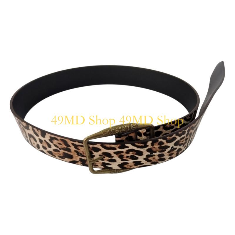 49MD Essential Leopard Pattern Belt Soft Comfortable Waistband Trendy Waistband