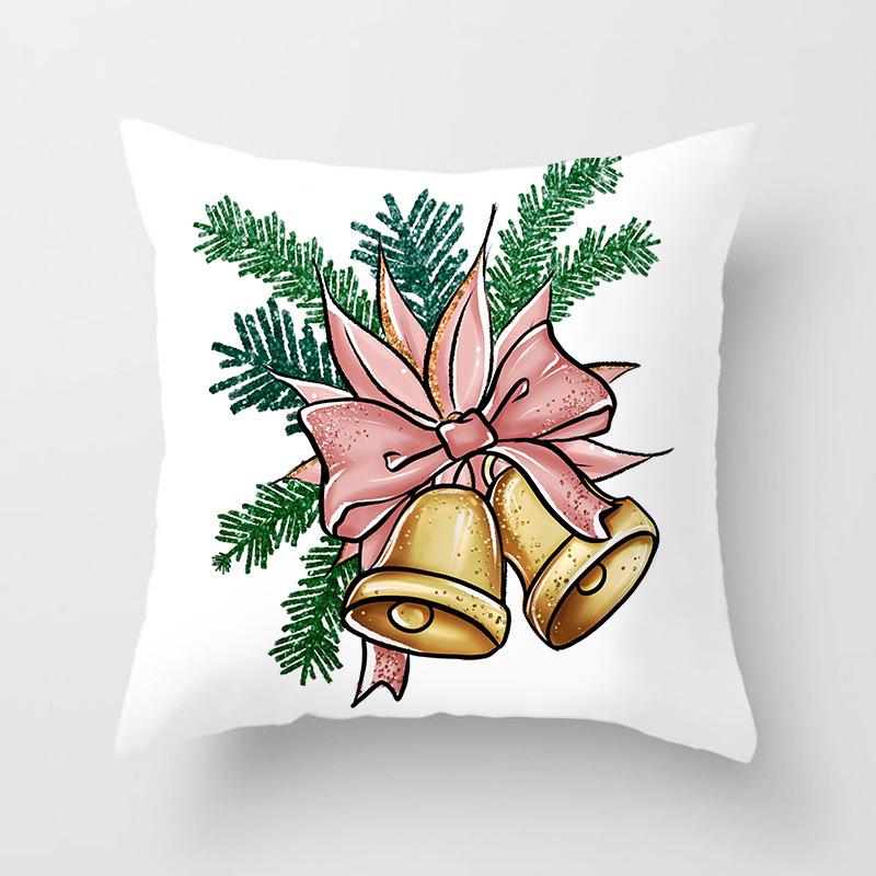 Christmas Throw Pillow Covers Holiday Home Sofa Decoration Pillow Cushion Cover