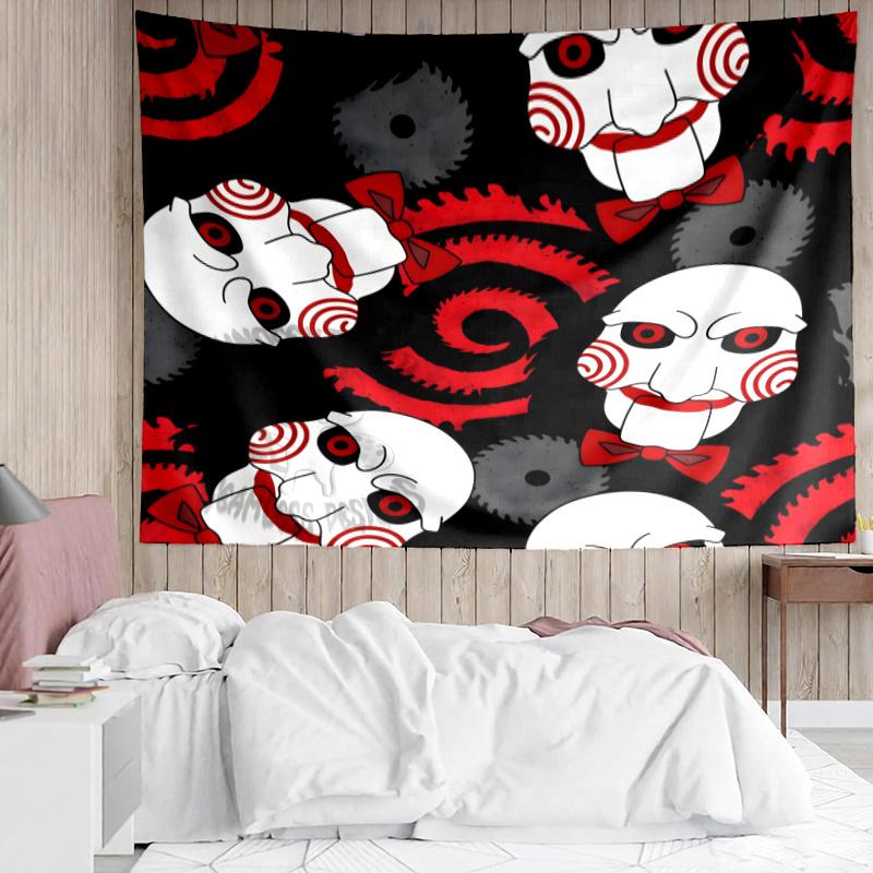 Saw Movie Wall Hanging Tapestry Wall Cloth Tapestries Decor Wall Bedroom Decoration