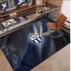 Personalized Crystal Velvet Carpet FC Zürich Pattern Non Slip Floor Rug