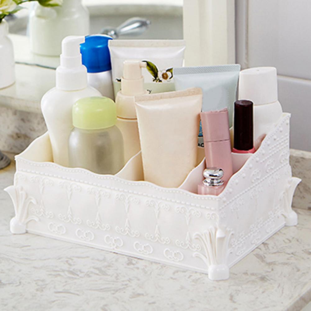 Kosmetik-Aufbewahrungsbox, hochbeständiges ABS, mehrere Gitter, Behälter für Make-up-Pinsel, Stiftkorb, Aufbewahrungsbox für Kleinigkeiten auf dem Schreibtisch