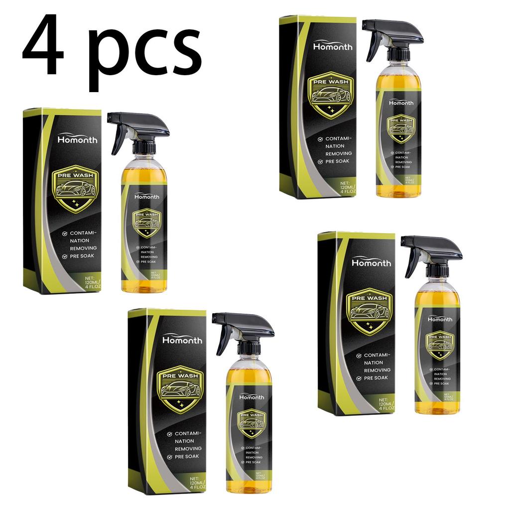 Homonth Car Cleaner No-Rinse Car Wash Liquid, Gentle Stain Removal, Cleaning, Protection, Shine, Daily Maintenance, Suitable for Cars, 120ml