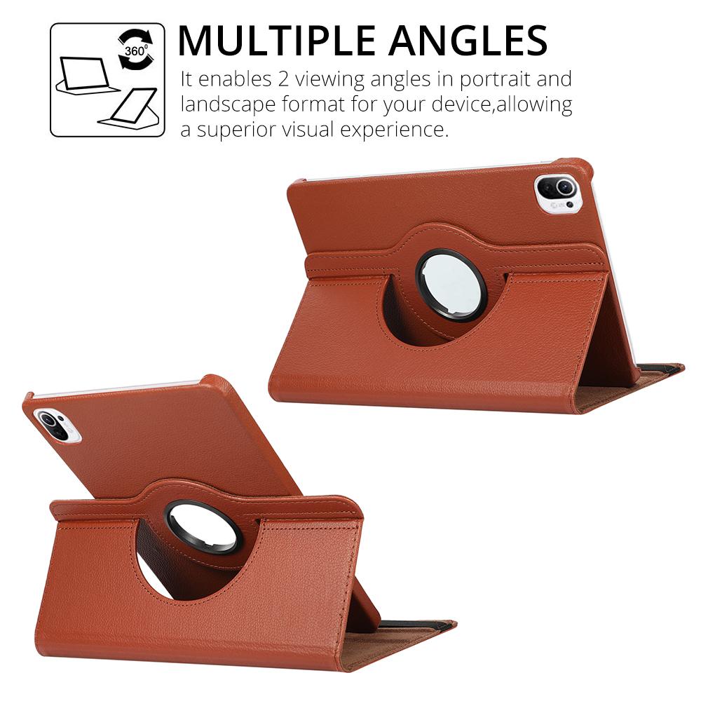 360 graders roterende etui for Xiaomi RedMi Pad 10,6"2022 stativholderdeksel Mi pad 5 11 Pro 11 PU-beskyttende nettbrett