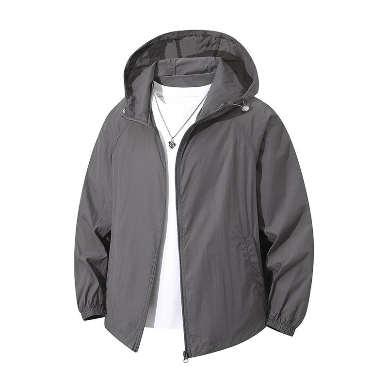 Giacca Invernale da Uomo Taglie Forti Multicolore Leggera Imbottita in Cotone con Cappuccio Staccabile