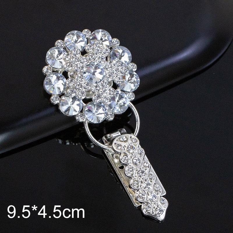 1Pc Handwork Sewing Originality Shiny Rhinestone Overcoat Decor Duckbill Buckle Fashion Metal Button Clothing Accessory
