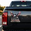 USA Faith, Family & Freedom Metal Emblem, Eagle & USA Letters Patriotic Edition 3D Metal Car Emblem, 250th Anniversary Red & Blue Flag Auto Decal for