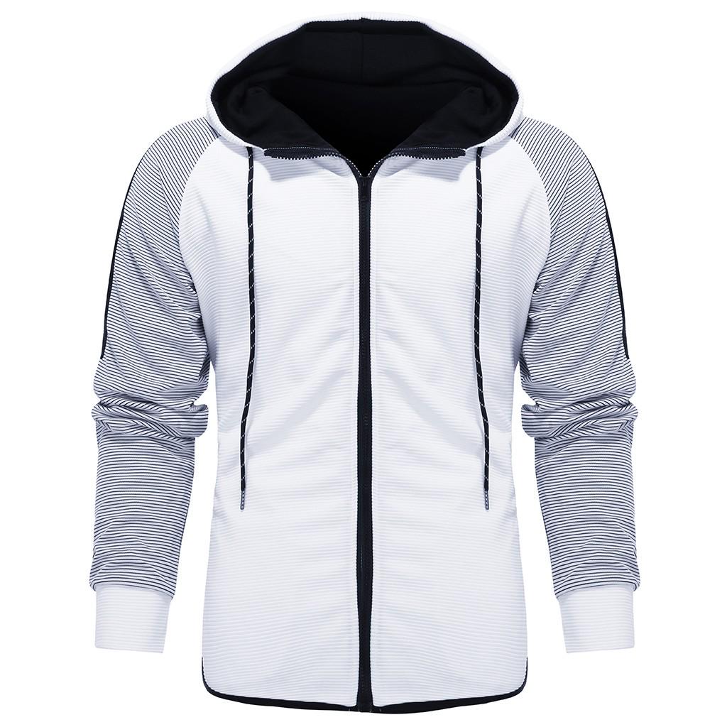 Mens  Gradient Zipper Print Sweatshirt Top Pants Sets Sport Suit Tracksuit