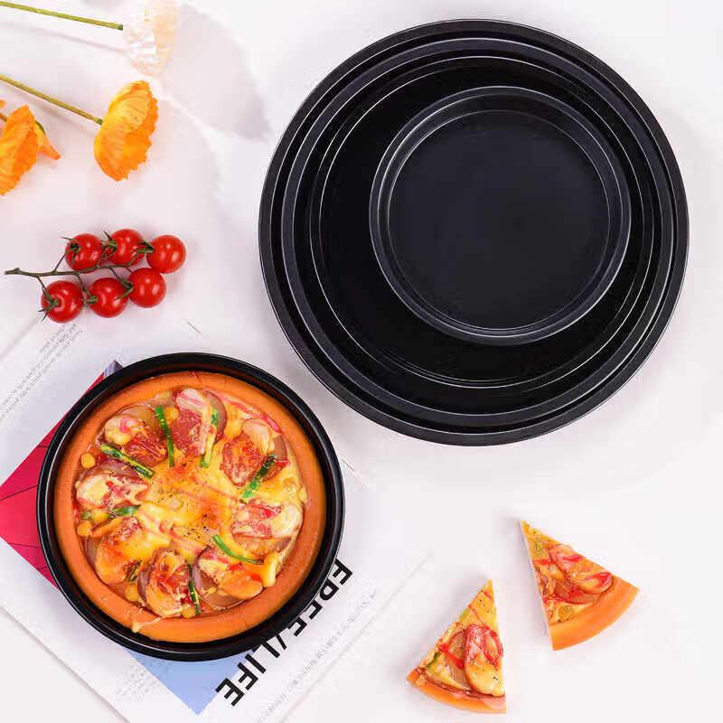 ZISIZ Round Aluminum Alloy Pizza & Cake Baking Pan
