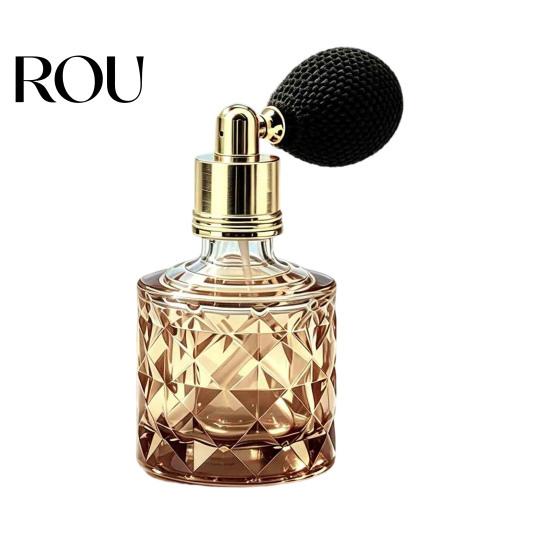 Reusable Perfume Bottle 10ML Vintage Air Bag Bottle, Portable Refillable Fragrance Empty Atomizer Glass Spray for Travel Pocket