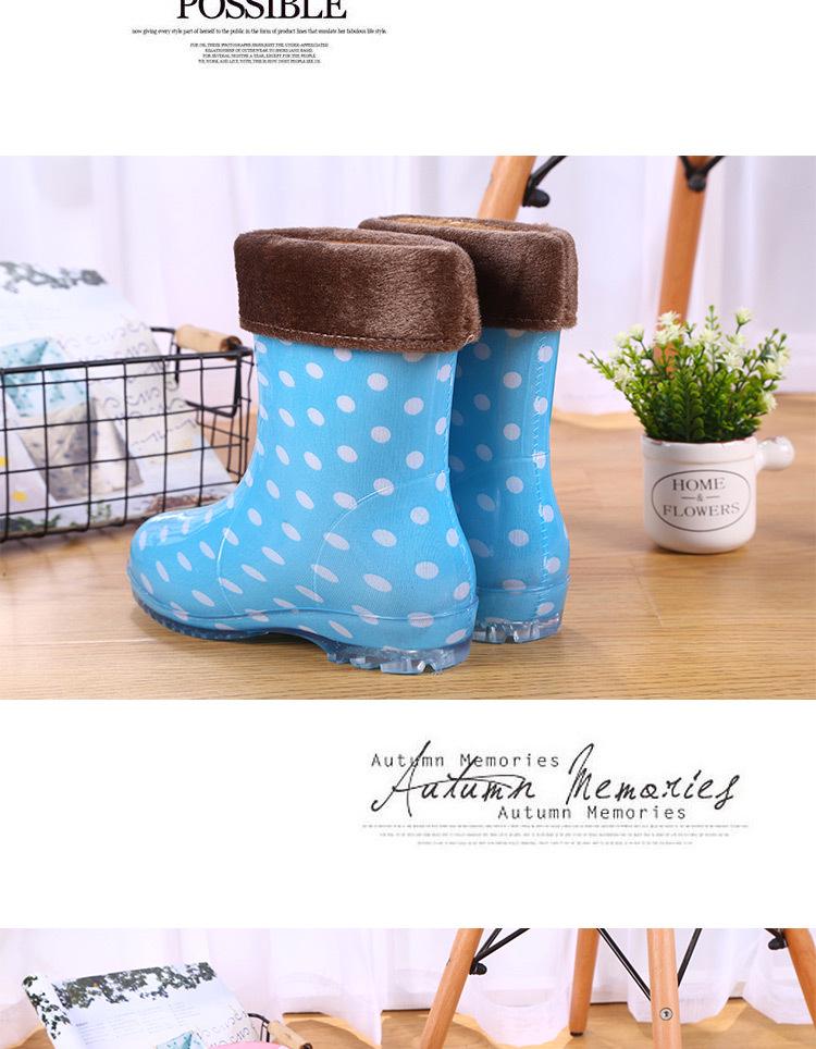 Women's Waterproof Jelly Rain Boots - Non-slip Fashionable Rubber Overshoes