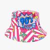 Nuovi Cappelli a Secchiello alla Moda con Graffiti Protezione Solare Stampa Lettere Moda Cappello da Pescatore Primavera/Estate Unisex Ombreggiatura Esterna Cappello da Pesca