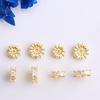14K Gold Filled Zircon Diamond Ring Spacers for DIY Jewelry & Bracelet Accessories