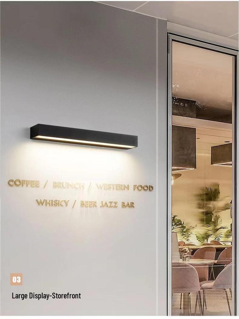 Wasserdichte Außenwandleuchte für Terrasse oder Schlafzimmer - Minimalistisches Design