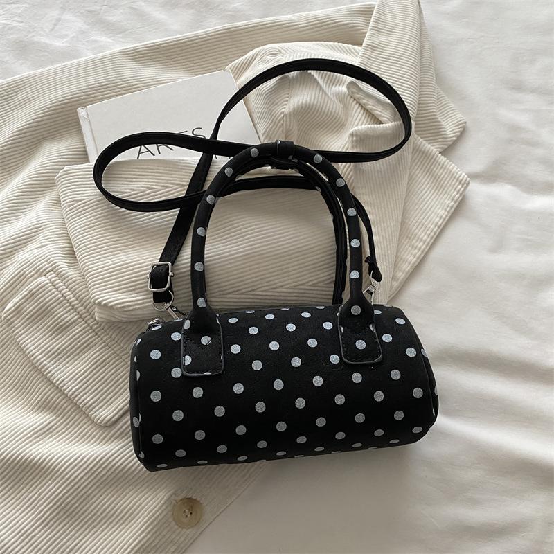 Japanese And Korean Polka Dot Handbags For Women, Cute, Foreign Style, Versatile Pillow Bag, Girly Style, Fashionable Shoulder Crossbody Bag