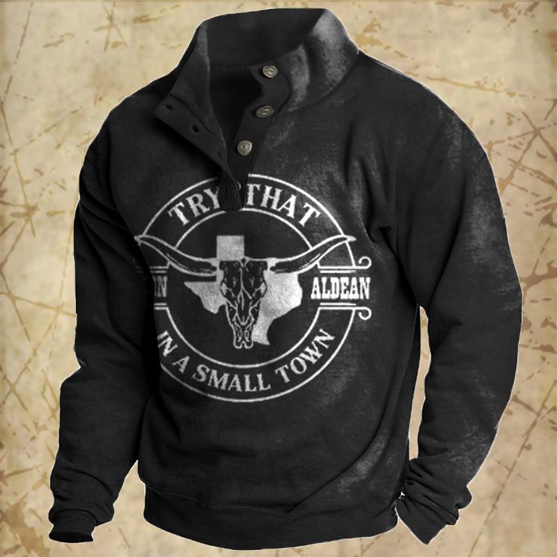 Vintage Men's Hoodies Autumn Long Sleeved Street Button Pullover Oversized Clothing for Men Sweatshirt Fashion Casual Hoodie