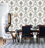 Papeturi de perete 3D White Damascus pentru Dormitor European, Sufragerie, Tapet de Lux pentru Canapea, Murală pentru Fundal TV