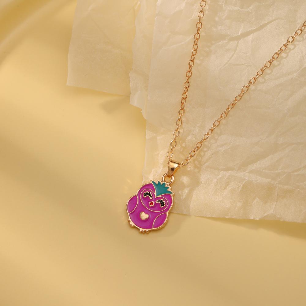 Rainbow Dinosaur Unicorn Friendship Necklace for Children – Creative Pendant Gift