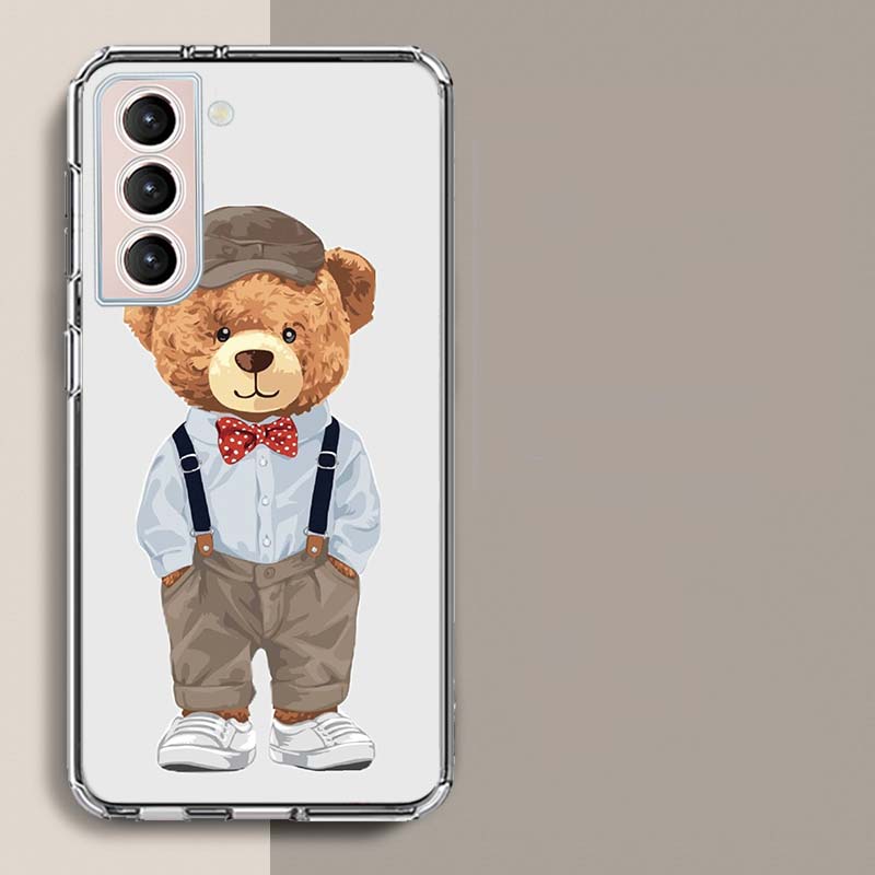 

Cool Teddy Bear Fashion Selfie Phone Case For Samsung A16 A26 A36 A56 A17 A15 A25 A35 A55 A14 A24 A34 A54 A04S A05S Galaxy Note Samsung A04S