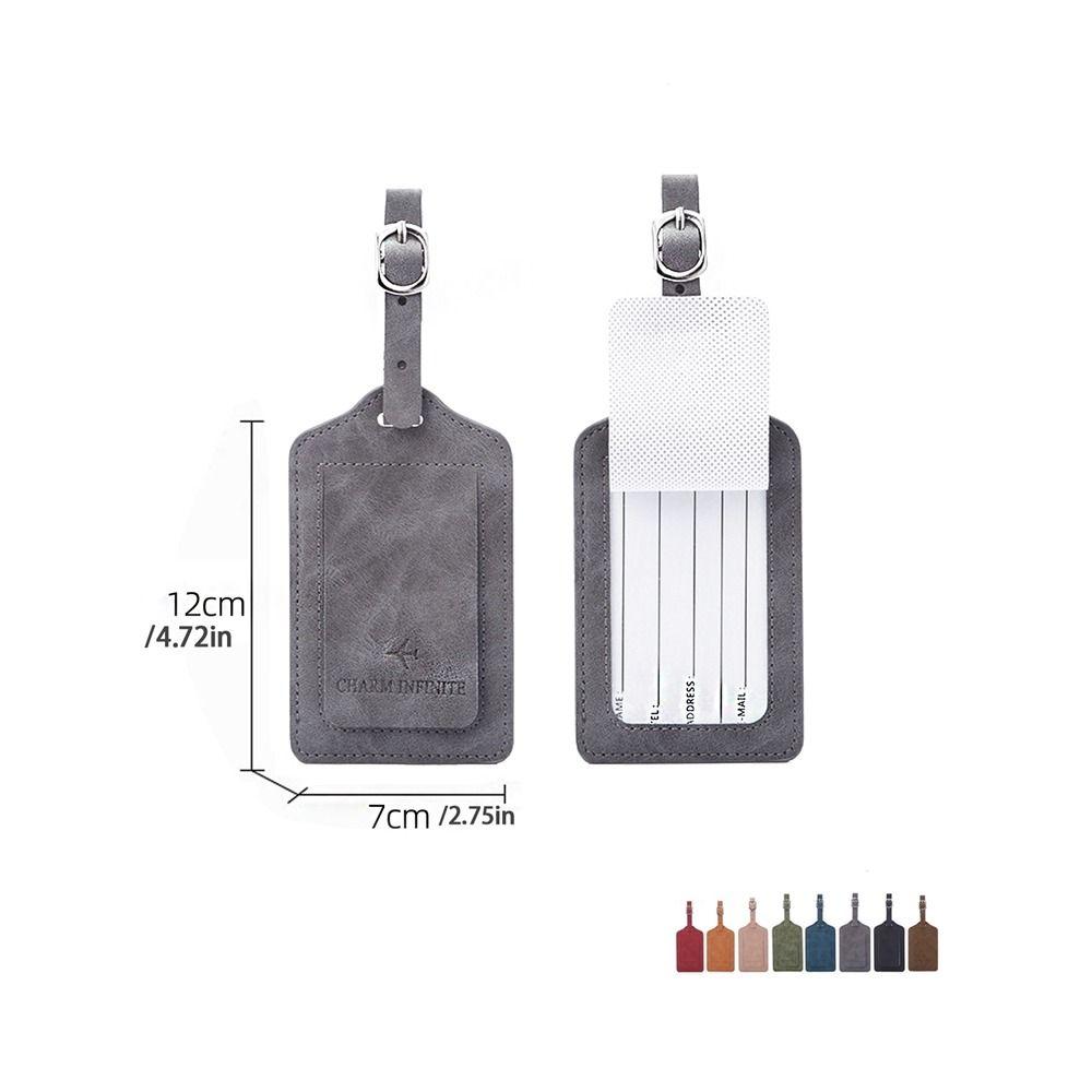 Travel Handbag Label PU Leather Airplane Suitcase Tag Travel Accessories Luggage Tag Boarding Pass