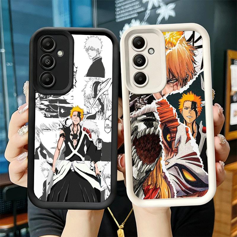 Phone Case for Samsung Galaxy A17 A16 A15 A14 A13 Bleach Anime Ichigo Kenpachi A56 A36 A26 A55 A35 A25 A54 A34 A24 A53 A33 A23 A