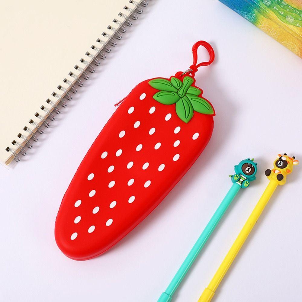 Silicone Pen Bag Cat Paw Design Stationery Pouch Multi-functional Pencil Case  Gift
