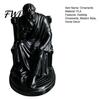 Easy Care Ornament Ornaments with Philosopher Shape Stable Base 3D Printed Sculpture Retro Entrance Hall Decor Literary Desktop Decoration for