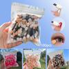 100-Pack Latex Sponge Eyeshadow and Nail Art Blending Sticks, 5.5/6.5/7.5cm, Single/Double-Ended Brushes
