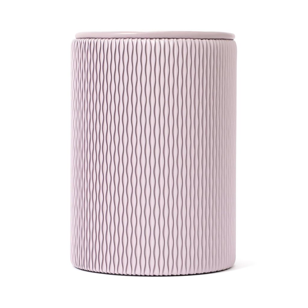 Francfranc Wave Dustbin, Medium, Purple, Stylish, Perfect for New Homes and Moving
