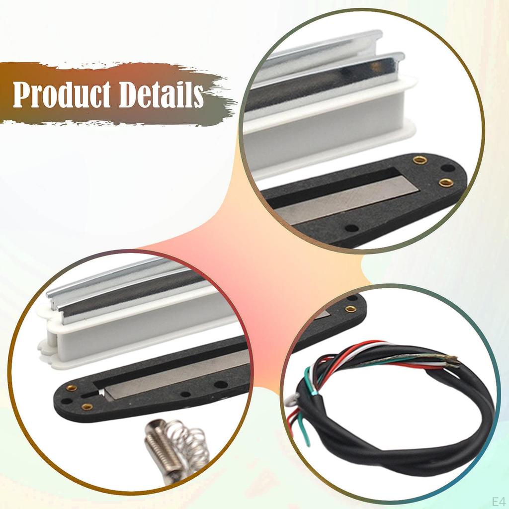 Lightweight Mini Humbucker Pickup Accessory, Easy To Install, , Compact, High Performance, Rail