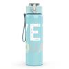 1PC Vet Squad Retro Letter Text Print 750ml Color Plastic Sports Water Bottle Leakproof Flip Straw Lid Suitable for Sports Office Home Use