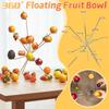 Modern Art Fruit Display Stand 360 Floating Metal Fruit Plate Creative Exploding Fruit Bowl Unique Design Fruit Tray for Home