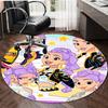 1pc KPop Demon Hunters26 Print Round Carpet Chair Round Carpet Suitable for Bedroom Living Room Home Decorative Carpet