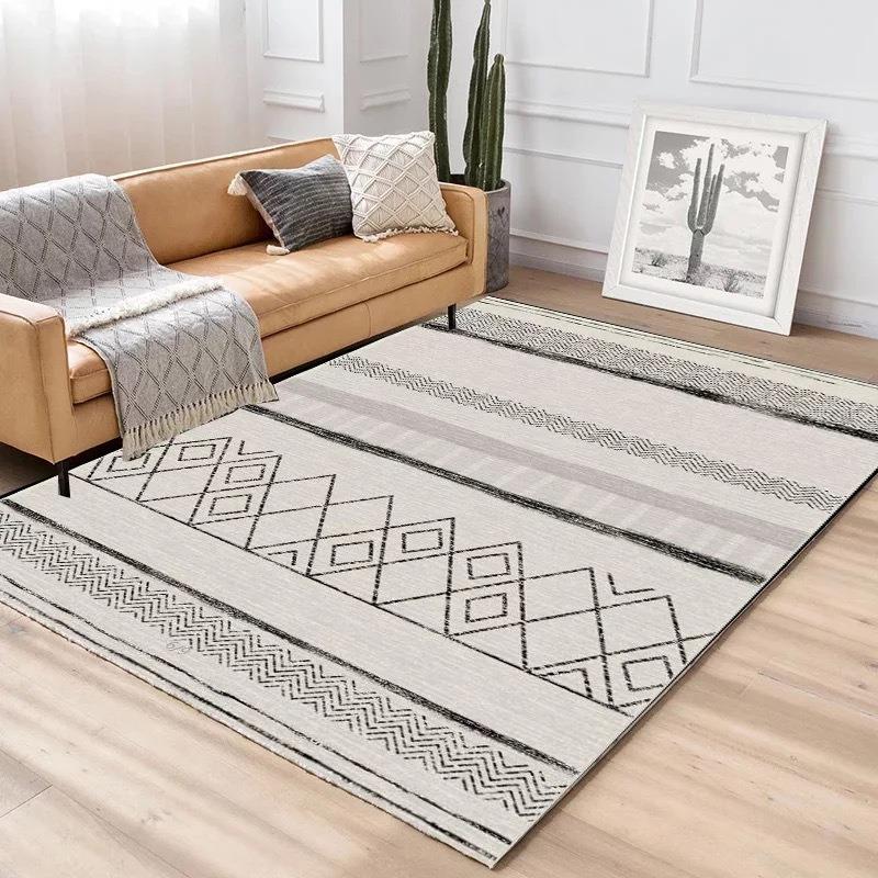 Geometric Abstraction Pattern Carpet Living Room Decoration Hallway Large Size Decor Rugs Bedroom Home Hotel Floor Mat Washable