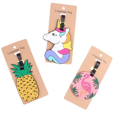 Cartoon Suitcase Luggage Name Id Address Label Bag Portable Travel Accessories