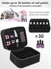 Double-Layer Portable Nail Polish & Makeup Storage Bag