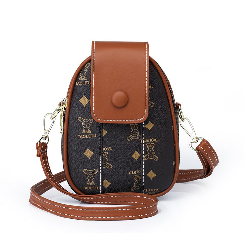 Vertical Zipper Women's Bag Fashionable and Lightweight Single-shoulder Crossbody Mobile Phone Bag