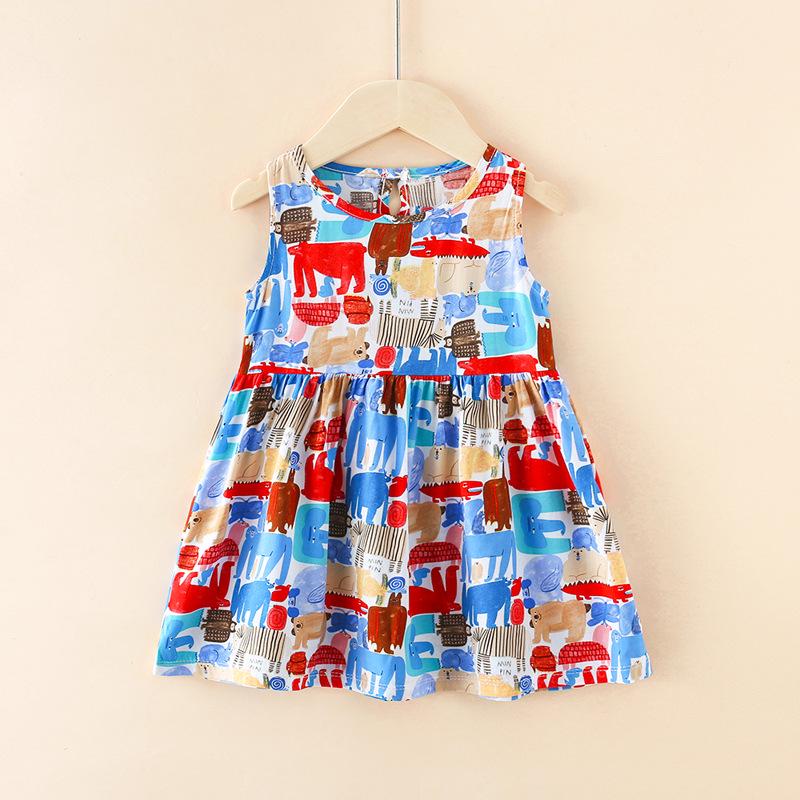 Girls' Summer Cotton Gauze Dresses & Pajamas: Children's Beachwear & Princess Skirts