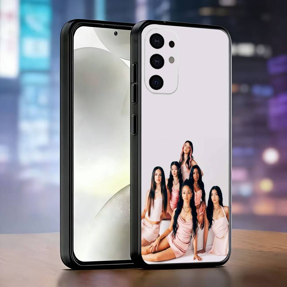 Hot Music K-KATSEYE Phone Case Black Silicone Soft For Samsung S25,S24,S21,S22,S23,S30,Ultra,S20,Plus,Fe,Lite