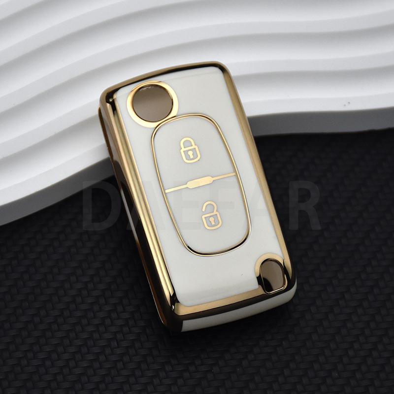 For Citroen C2 C3 C4 C5 C6 C8 for Peugeot 107 207 307 307S 308 407 607 TPU 2 3 Buttons Car Remote Key Case Cover